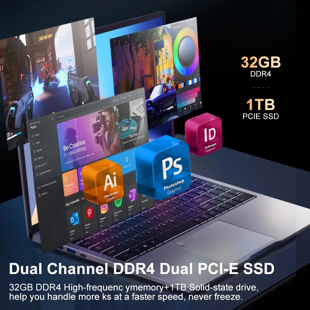 Laptop 16 inch 2.5K 120Hz Intel Core i9-12900HK WiFi 6 32GB RAM 1TB SSD Laptop Windows 11 pro Notebook Office Computer