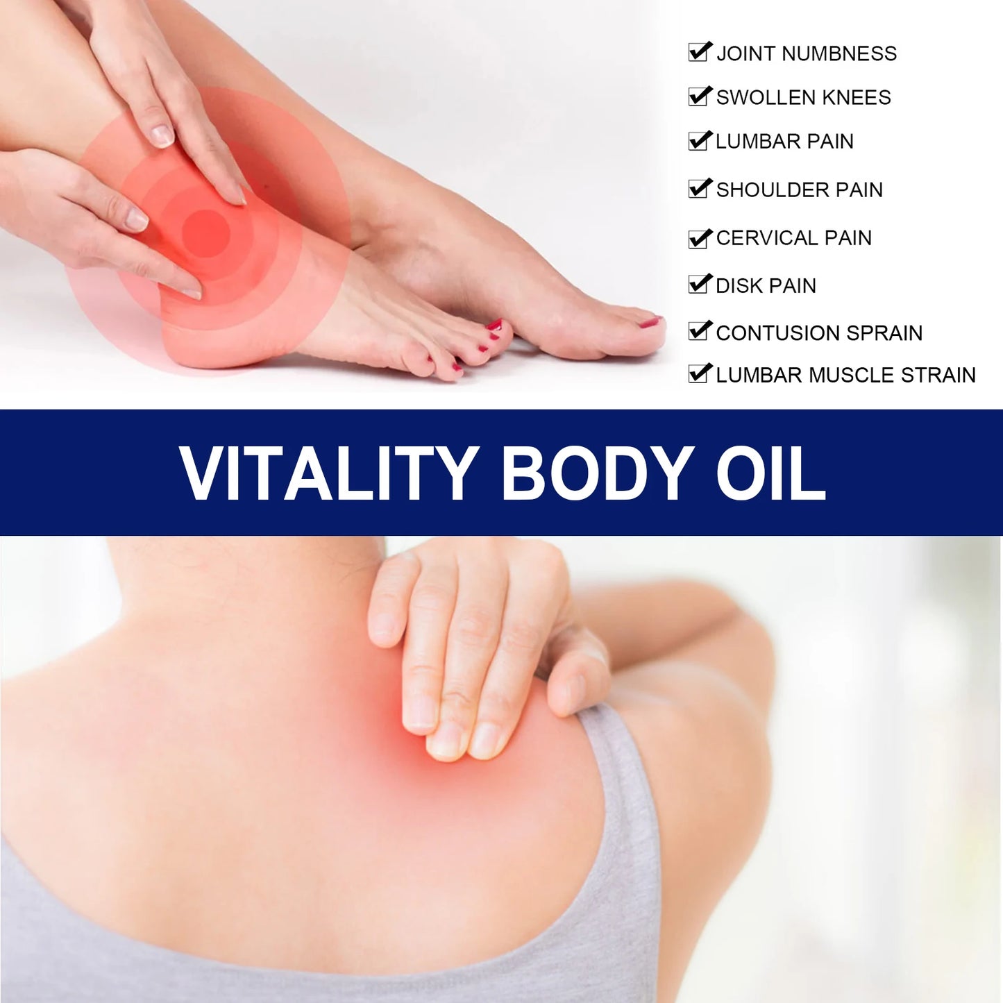 Joint Care Spray Backache Lumbar Spine Shoulders Neck Pain Therapy Spray Relieve Knees Tendons Discomfort Massage Care 100ml