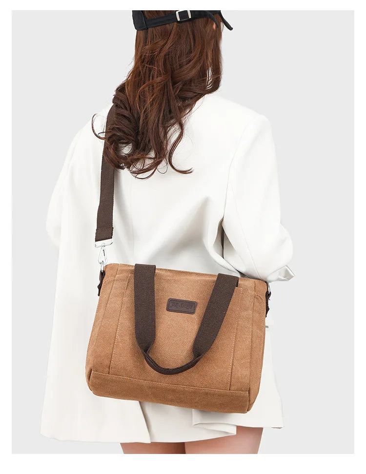 Women Handbags Ladies Canvas Shopping Tote Bag Clutch Female Crossbody Bags