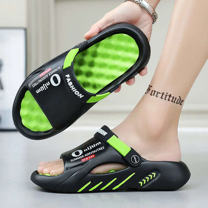Men Slippers 2025 New Summer EVA Soft-soled Platform Slides Sandals Indoor Outdoor Walking Beach Shoes Flip Flops Mens Shoes