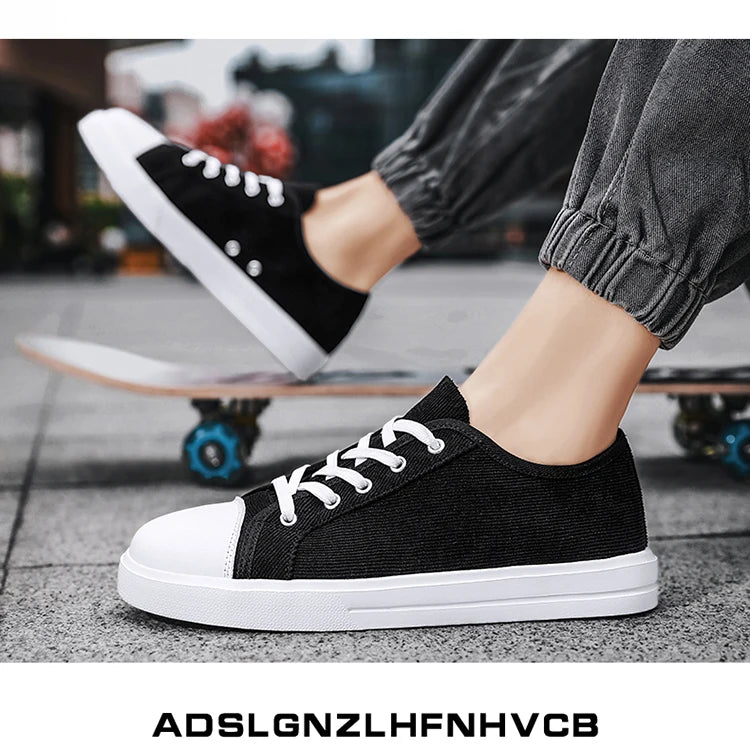 Men Canvas Sneakers Comfort Outdoor Walking Footwear Flat Casual skateboard Sports Shoes Skate Shoes Zapatos Hombe 2023