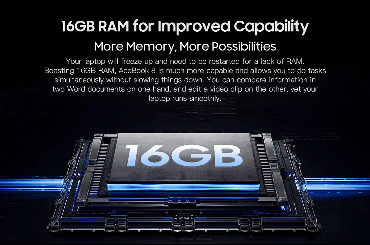 Blackview AceBook 8 Laptop 15.6" 12th Gen Intel Alder Lake N97 16GB RAM 512GB SSD + expansion up to 1TB Windows 11 Home 15.6"