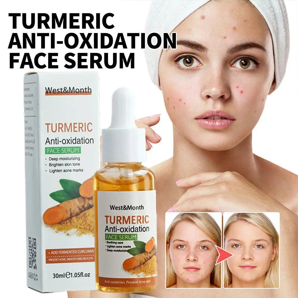 Turmeric Face Whitening Serum Turmeric Anti-oxidation Serum Turmeric Dark Spot Corrector Serum Facial Brighten Turmeric Oil Soap