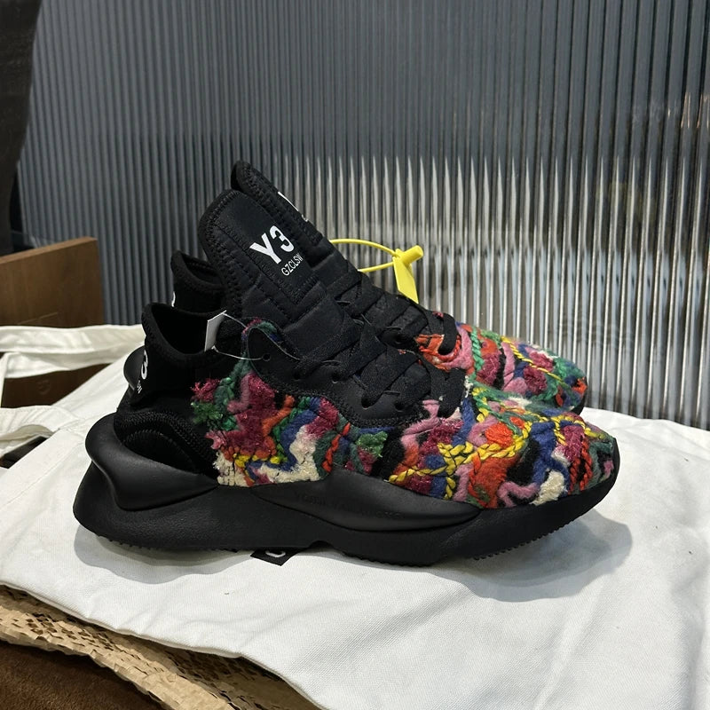 Handcrafed Casual Sneakers Man Platform Leather Canvas Sports Running Shoes Zip Upper Trainers Breathable Men Footwear Man Shoes