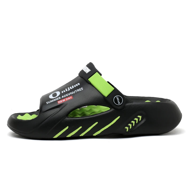 Men Slippers 2025 New Summer EVA Soft-soled Platform Slides Sandals Indoor Outdoor Walking Beach Shoes Flip Flops Mens Shoes
