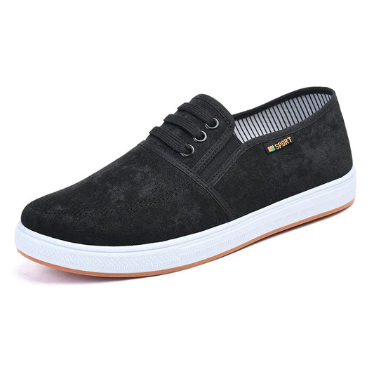 Spring new men canvas shoes with soft soles and soft surfaces are soft, comfortable, non-slip and wear-resistant and fashionable