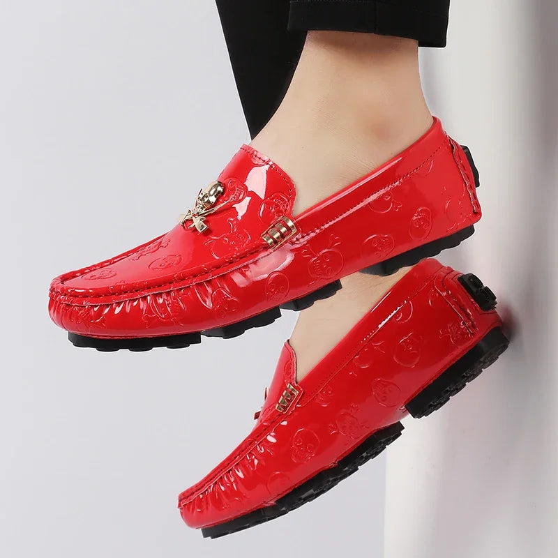 YRZL White Loafers Men Casual Shoes Handmade Lazy Shoes Men Loafers Moccasins Size 48 Breathable Slip on Driving Loafers for Men