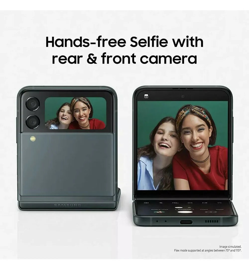 Samsung Galaxy Z Flip 3 Z Flip3 5G F711U1 F711N F711B Original 6.7" AMOLED NFC Snapdragon Unlocked Foldable 99% New Cell Phone
