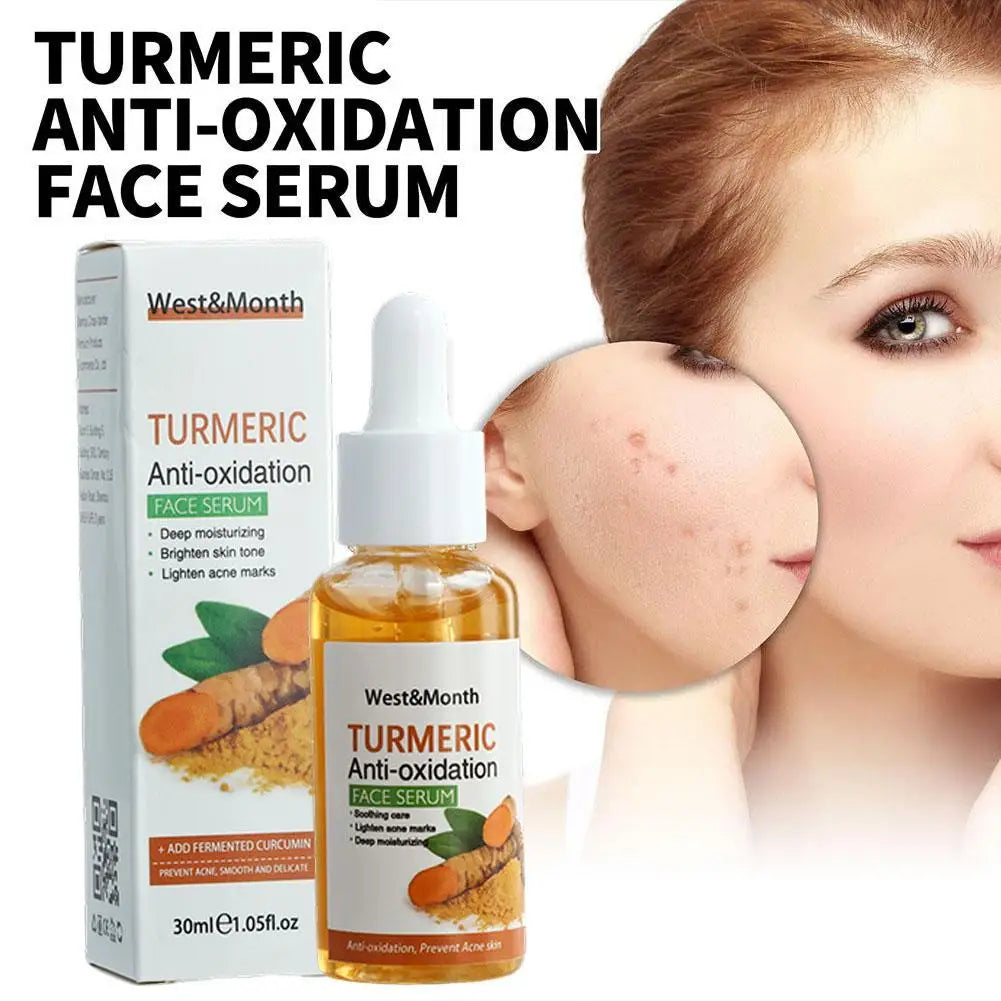 Turmeric Face Whitening Serum Turmeric Anti-oxidation Serum Turmeric Dark Spot Corrector Serum Facial Brighten Turmeric Oil Soap