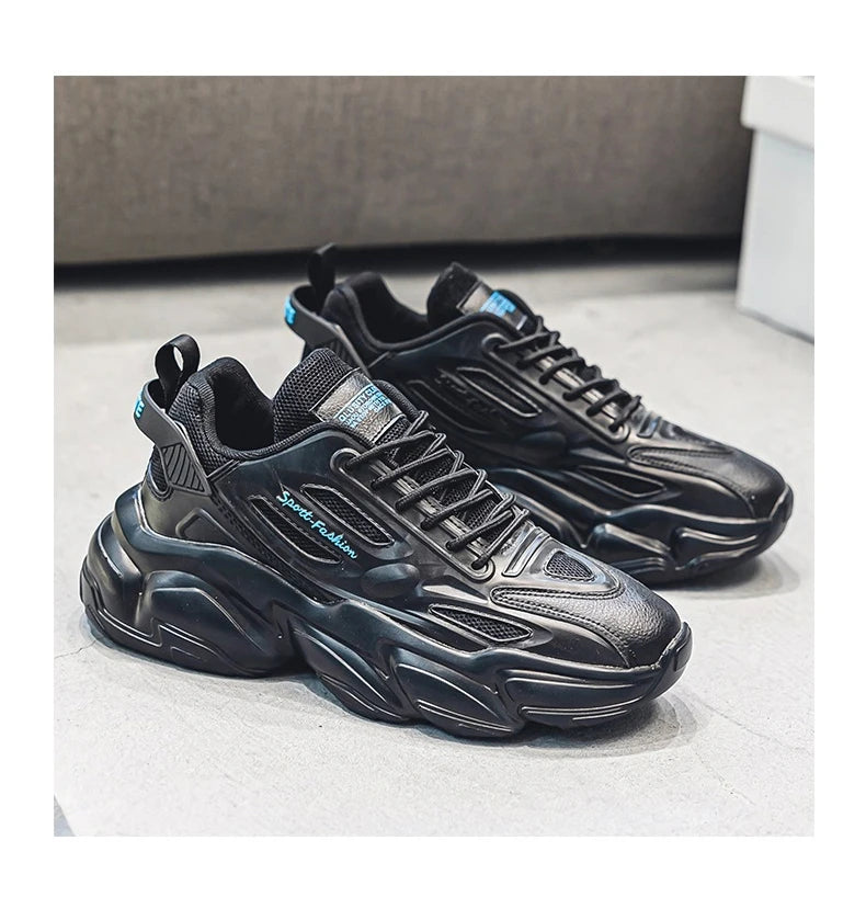 Men's low top Korean fashion sports shoes four season outdoor soft sole comfort casual running shoes student breathable sneakers