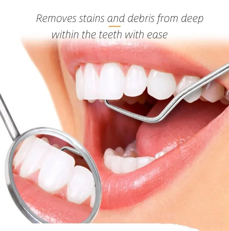 Stainless Steel Dentist Oral Tools Cleaning Flossing Tartar Removal Easy to Clean Not Easy to Break Dental Oral Mirror Care Kit