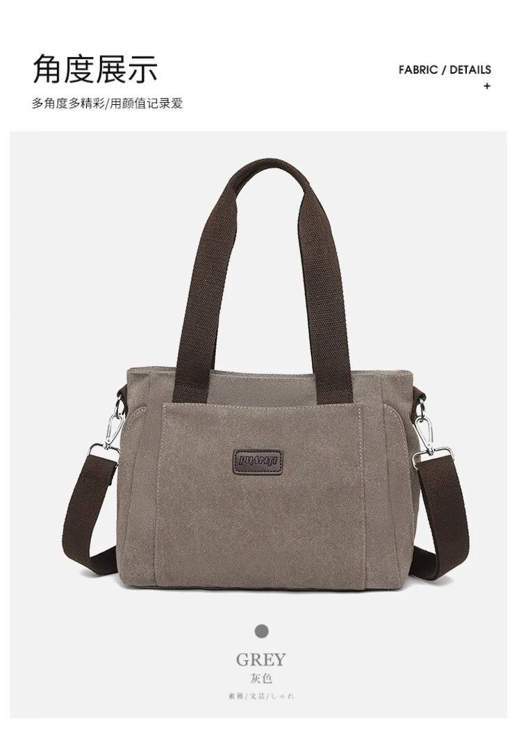 Women Handbags Ladies Canvas Shopping Tote Bag Clutch Female Crossbody Bags