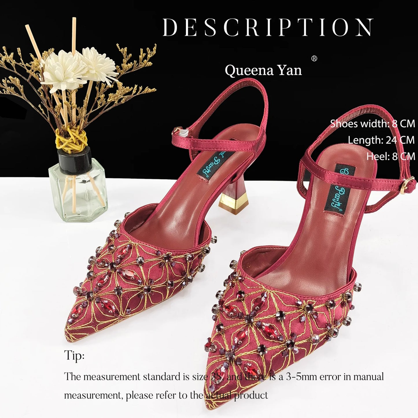 Festive Elegance:Spot Goods High Quality Women's Pumps Fashion Design For Nigeria Wedding Party Ladies Shoes