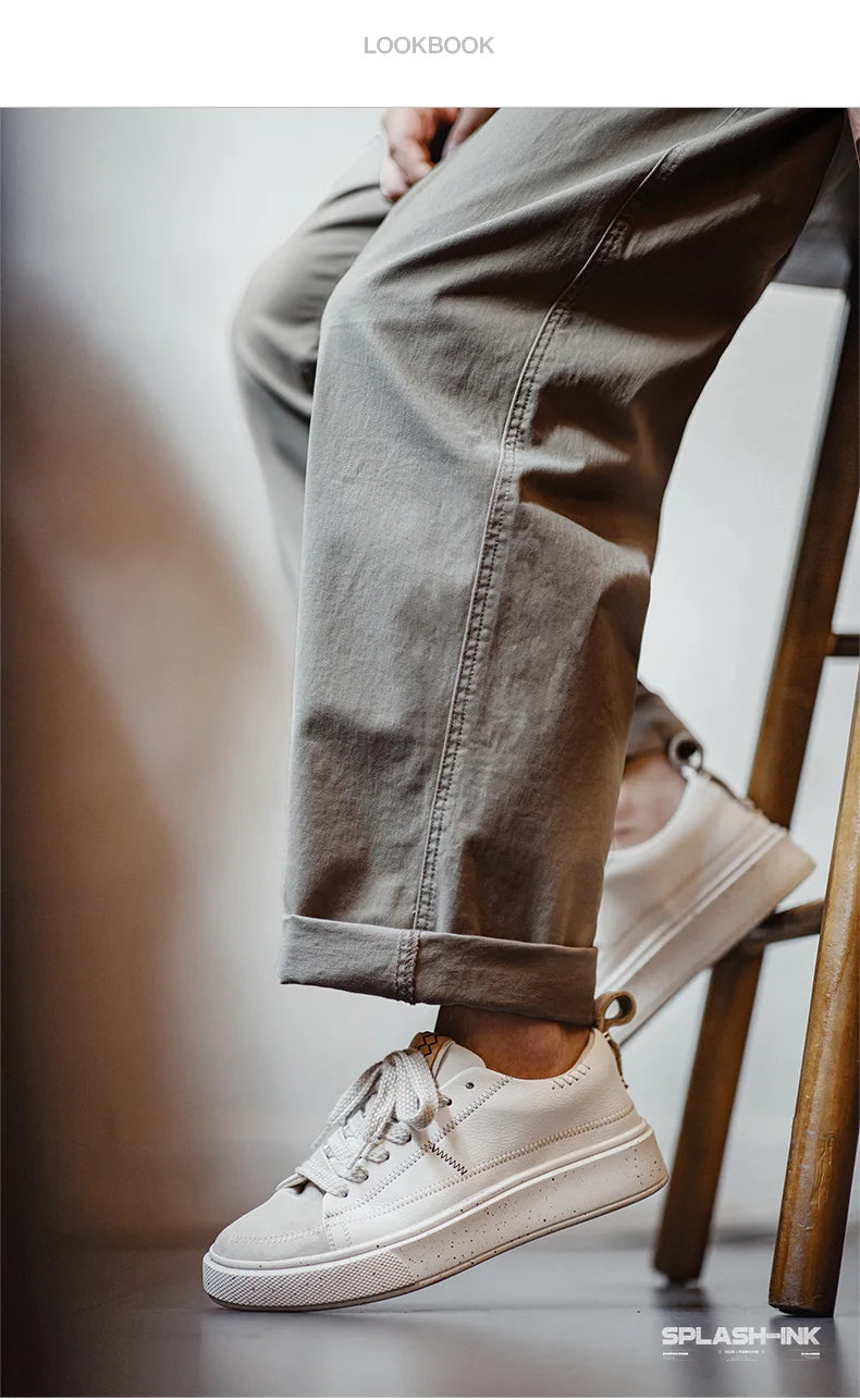 Maden Splash Ink Retro Board Shoes Men's Summer New Low Top Casual Shoes Versatile Rubber Thick Bottom Board Shoes Sneakers