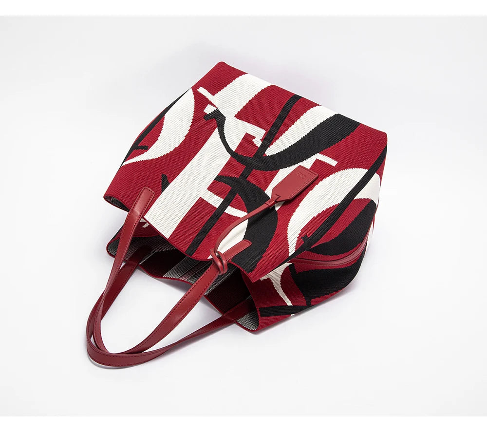 Multi-coloured Colour Retro Style Women's Large Capacity Handbags Multi-coloured Available Classic Multi-purpose Women's Handbag