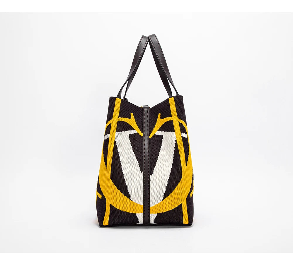 Multi-coloured Colour Retro Style Women's Large Capacity Handbags Multi-coloured Available Classic Multi-purpose Women's Handbag