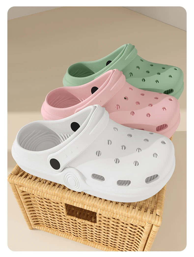 Dongdong Shoes Women's New Trendy Summer Thick Sole Increase Anti Slip Fashion Work Beach Baotou Slippery Sandals