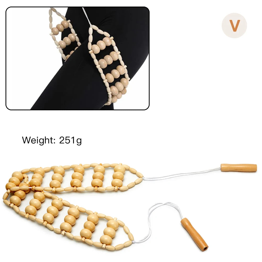 Wood Therapy Massager Anti-Cellulite Gua Sha Tool Deep Tissue Relax Massager for Body Face Lifting Maderoterapia Roller