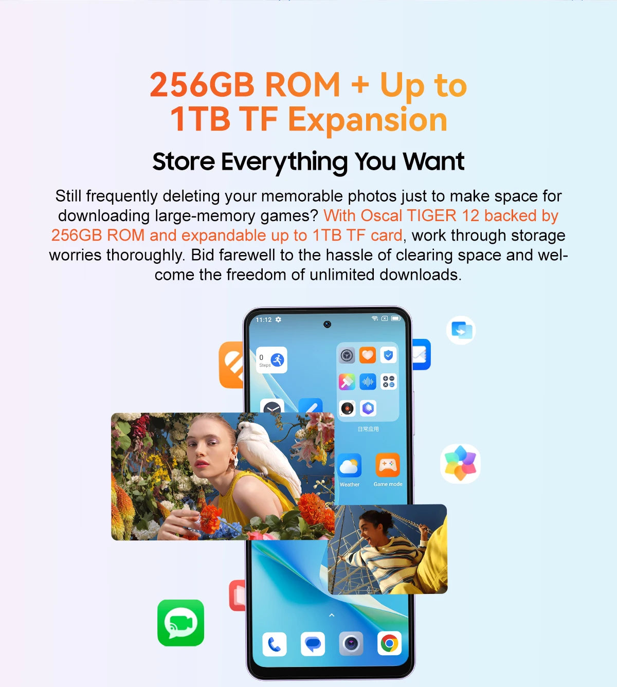 [World Premiere] OSCAL TIGER 12 Smartphone Android13 Helio G99 6.78'' 120Hz 2.4K Display Cell Phone 24GB 256GB 64MP Mobile Phone