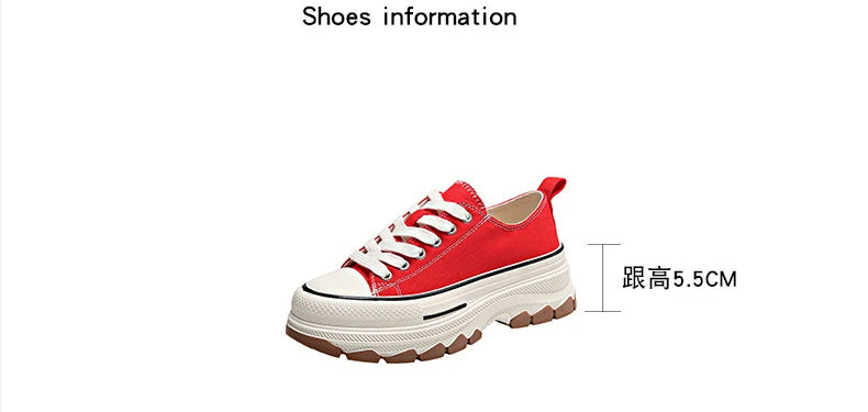 Canvas Womens Shoes High Platform Sneakers for Women 2023 New Breathable Woman Tennis Shoes Casual Women's Tennis Scarpe Donna