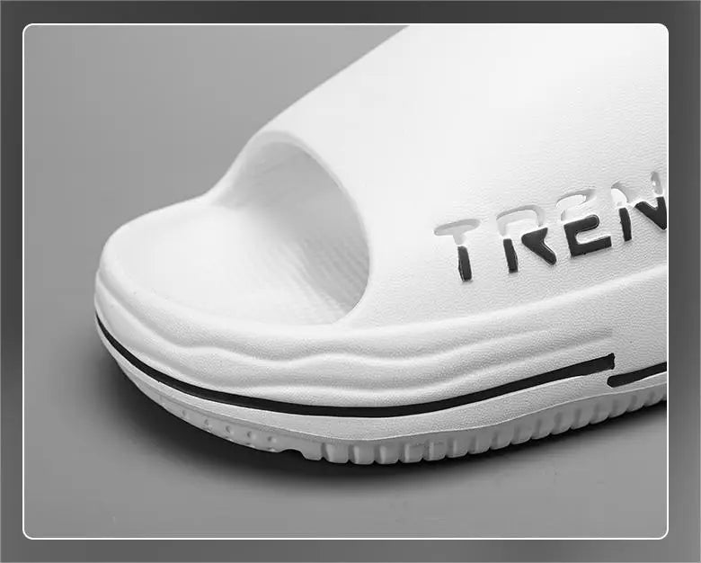 Men's Non-Slip EVA Platform Slides Comfortable Soft Sole Cloud Slippers For Indoor Outdoor Bathroom Beach Summer Sandals for Men