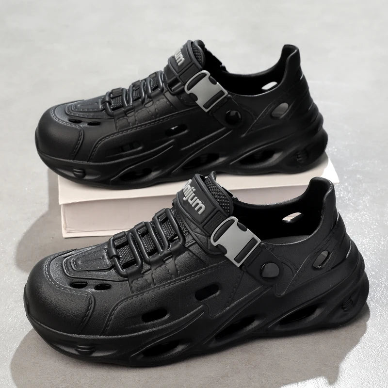 Men's Outdoor Sandals Sport Slippers Beach Slides Breathable Non-slip Clogs Men Casual Garden Shoes Hiking Men Outdoor Sandals