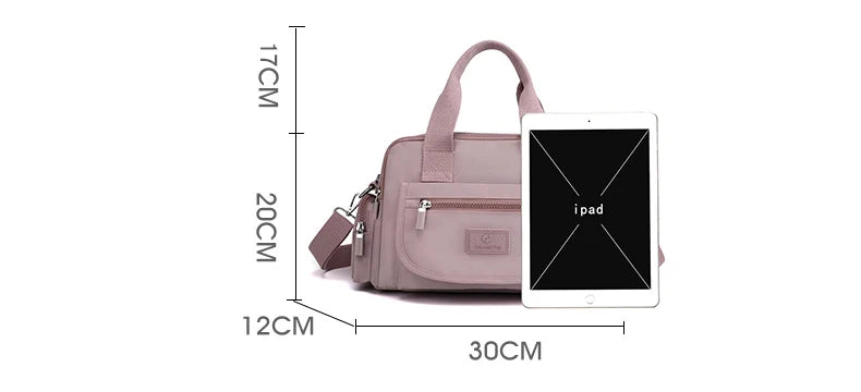 Fashion Multi Pocket Women‘s Handbag Durable Fabric Female Shoulder Bag Large Capacity Girls Shopping Bag Casual Tote SAC