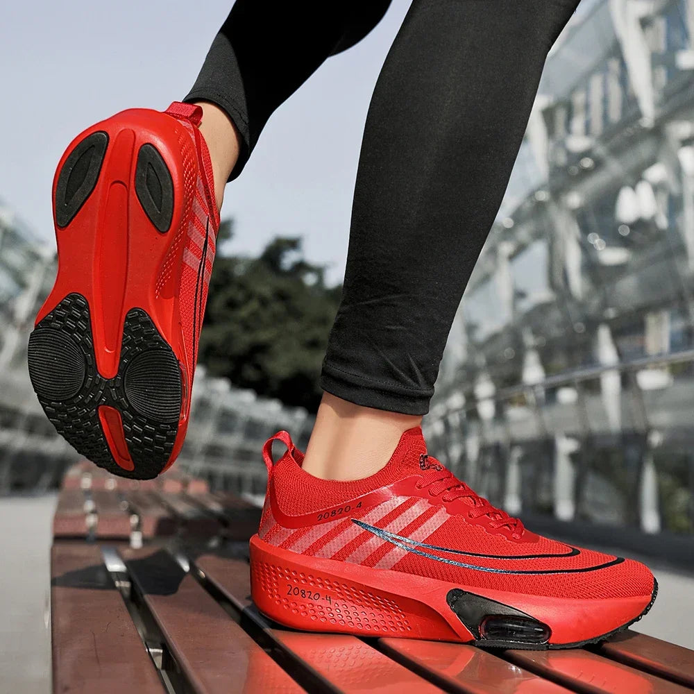 New Foreign Trade Couple Sports and Leisure Shoes Fashionable and Versatile Thick Bottom Lightweight Air Cushioned Running Shoes