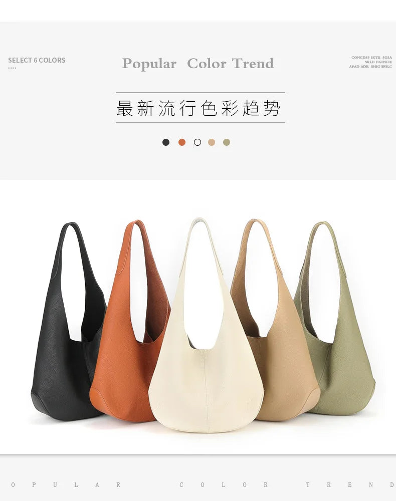 Designer Women Bag Genuine Leather Handbags High Quality Cowhide Hobo Bag Fashion Ladies Shoulder Bag