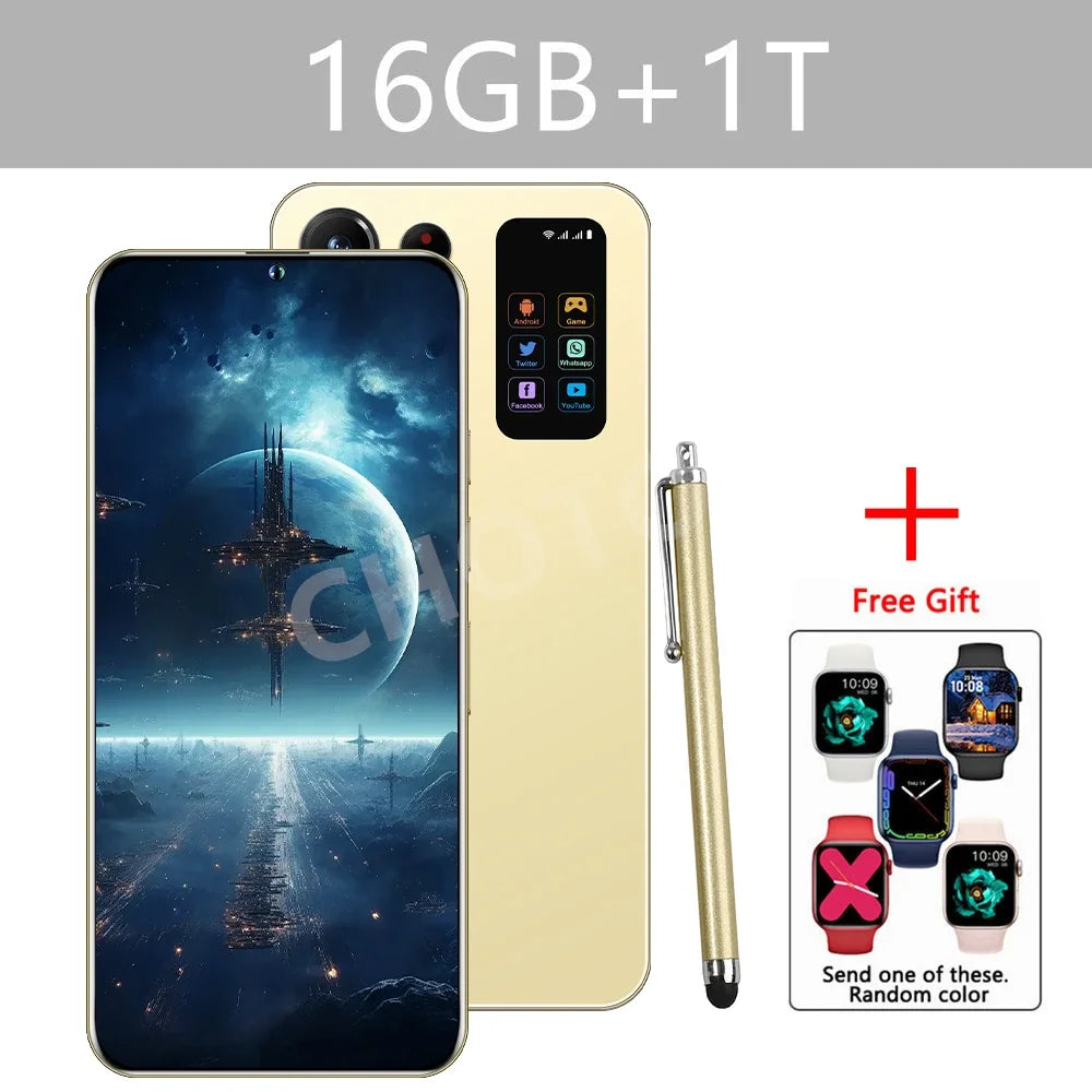 S+ 25 Ultra Global Version Original 7.3HD Mobile Phones 4G 5G Dual Sim Card Cell Phone Android 14 Smartphone 7800mAh Cellphone