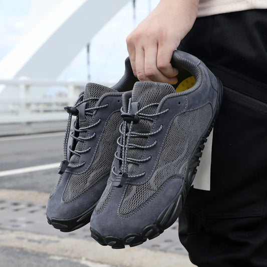 Wide Fit Sneakers for Men and Women Zero Drop Barefoot Shoes with Elastic Band for Beach Hiking and Daily Wear