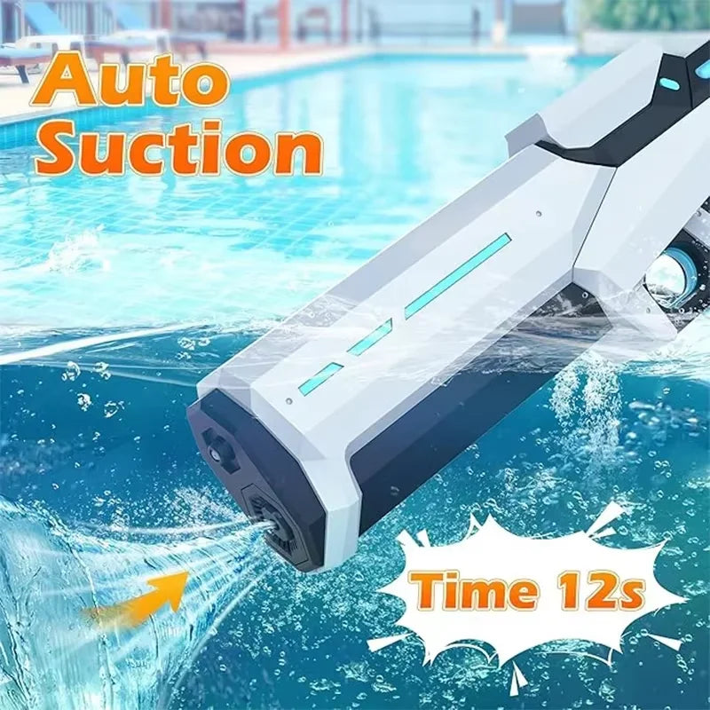 Electric Water Guns For Adults Powerful Squirt Automatic Water Suction Water Blasters Summer Outdoor Beach Toy For Boy Kid Gifts
