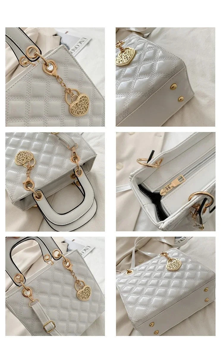 Handbag Women Brand Luxury Totes High Quality Fashion Classic Quilted Square Handle Bag Women Crossbody Shoulder Bags Dropship