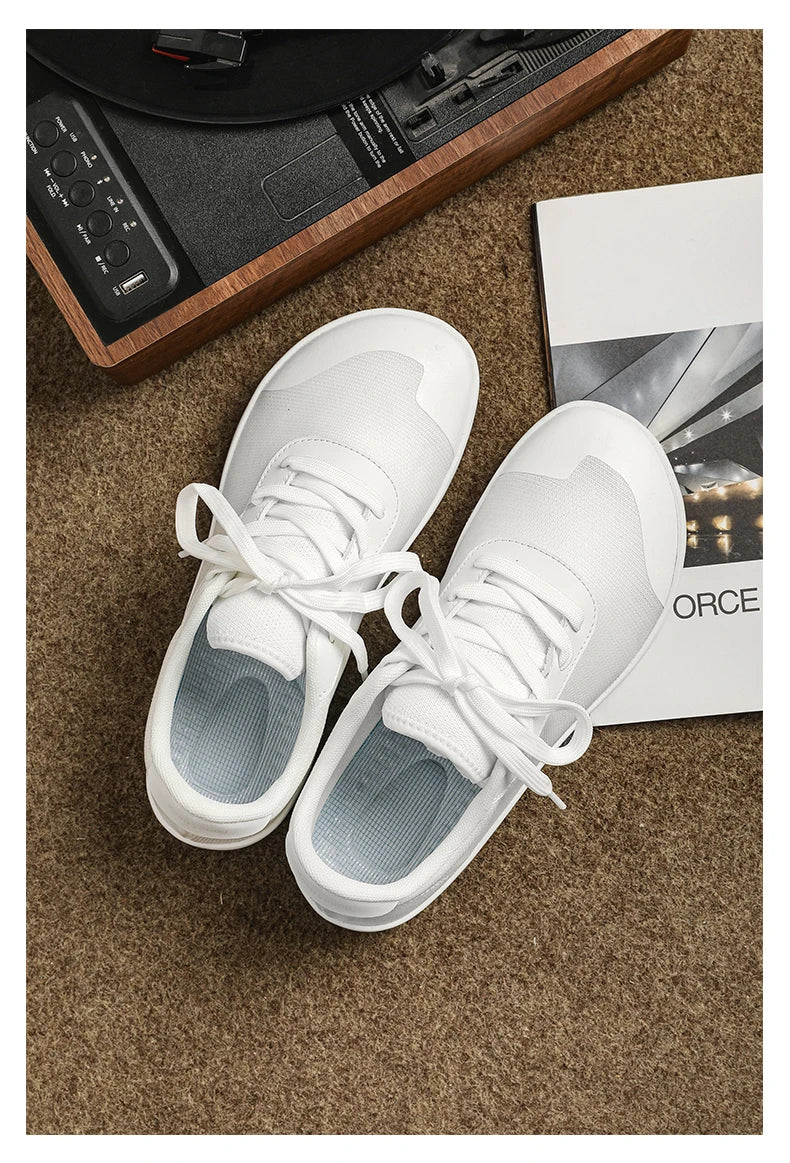 SNORW Wide Barefoot Shoes for Womens Mens Outdoor Trail Running Zero Drop Casual Sneaker