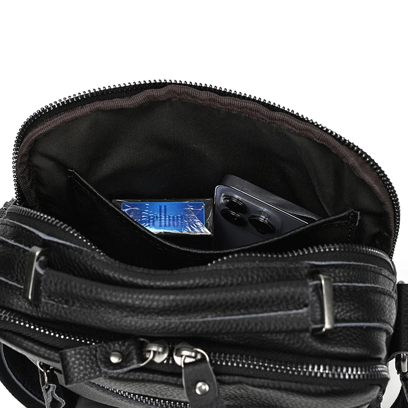 Newsbirds Leather Shoulder Bag Vintage Style Crossbody Bag Books School Bag Of Men Male Daily Messenger Bag Crazy Horse Skin