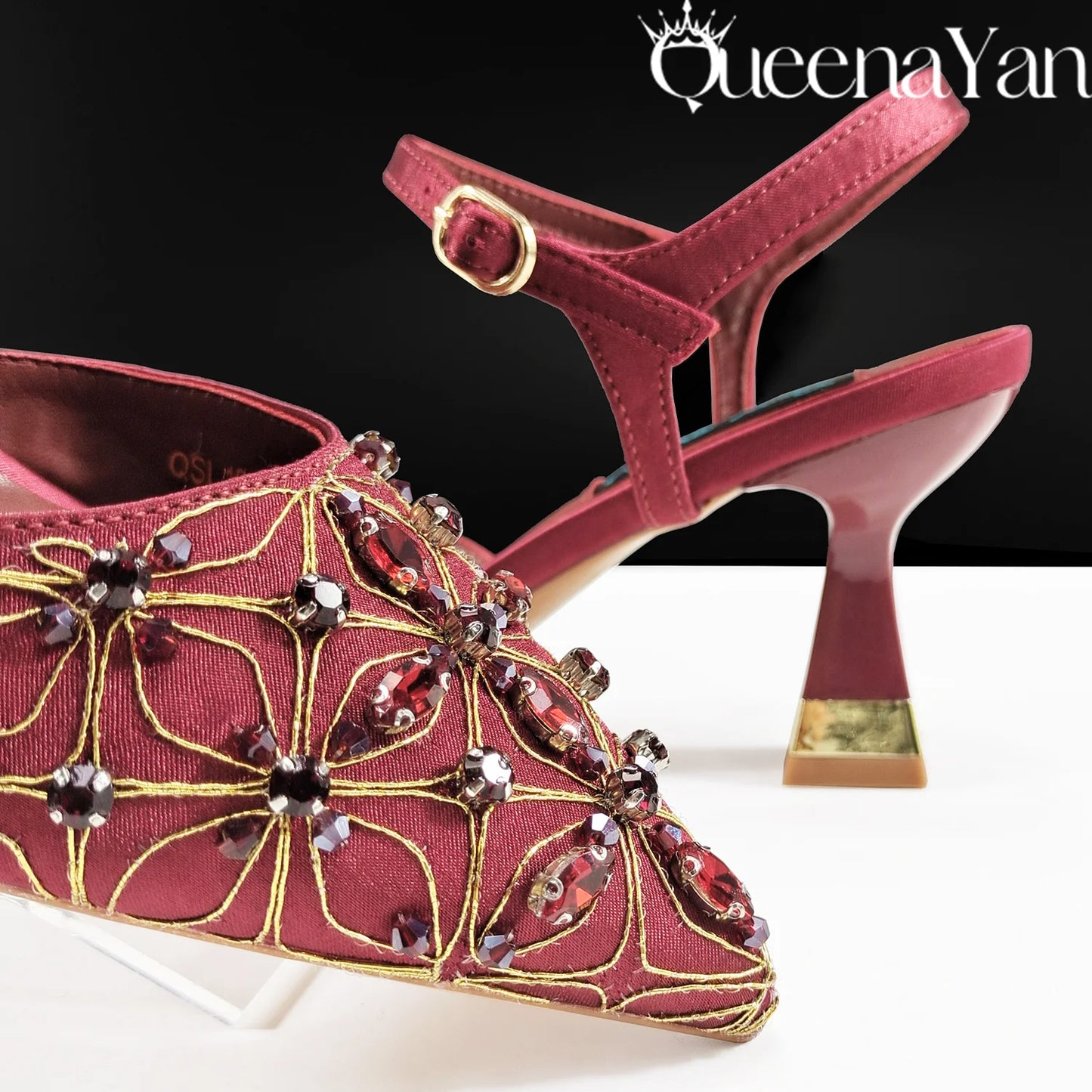 Festive Elegance:Spot Goods High Quality Women's Pumps Fashion Design For Nigeria Wedding Party Ladies Shoes