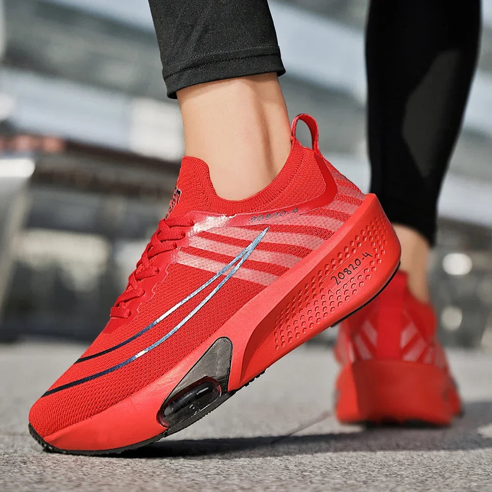 New Foreign Trade Couple Sports and Leisure Shoes Fashionable and Versatile Thick Bottom Lightweight Air Cushioned Running Shoes