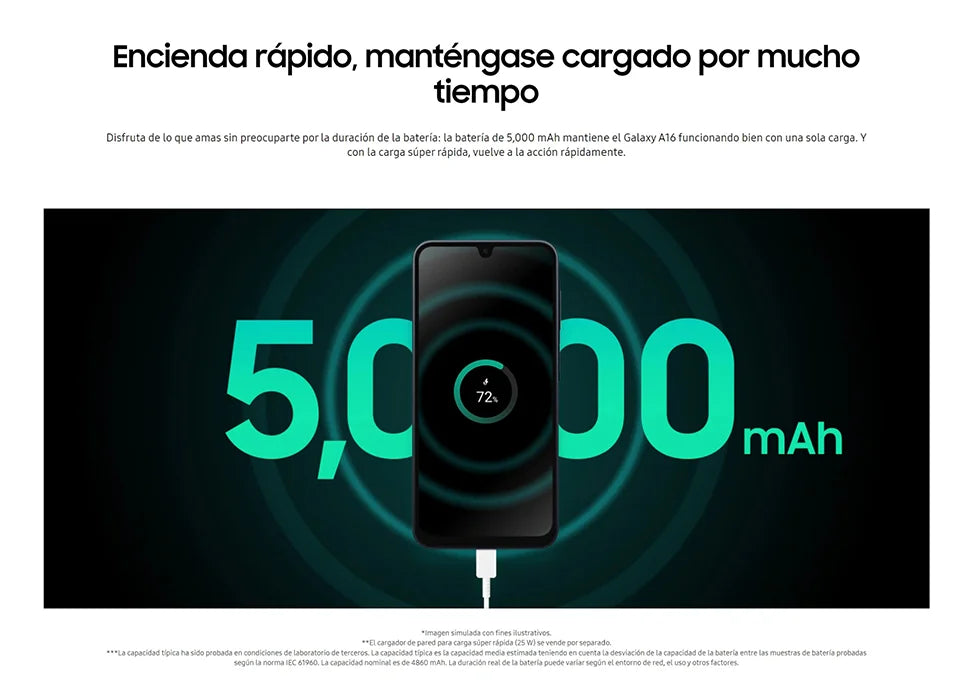 Samsung Galaxy A16 NFC,6.7" AMOLED Screen,50 MP Camera,Octa-Core CPU,5000 mAh battery