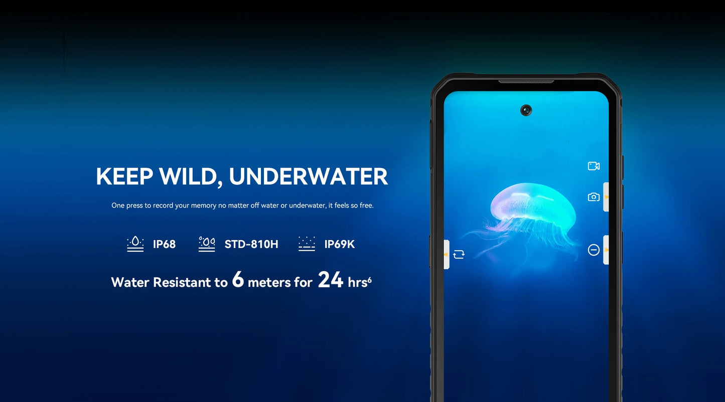 IIIF150 B2 Pro Rugged Smartphone Android Cell Phone G99 120Hz 6.8'' Screen 24GB RAM 256GB ROM 108MP Camera 10000mAh 30W Charge