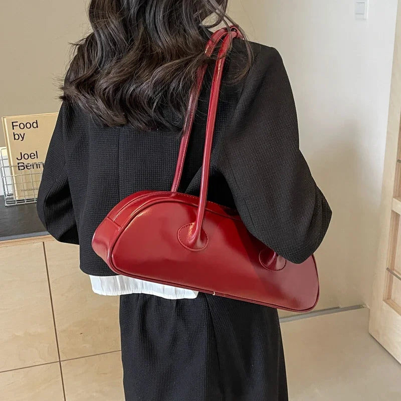 Advanced Sense Retro Pu Zipper Ladies Shoulder Bags Trend 2025 Light Luxury Hot Sale Bags for Women New Handbag Bolsas Femininas