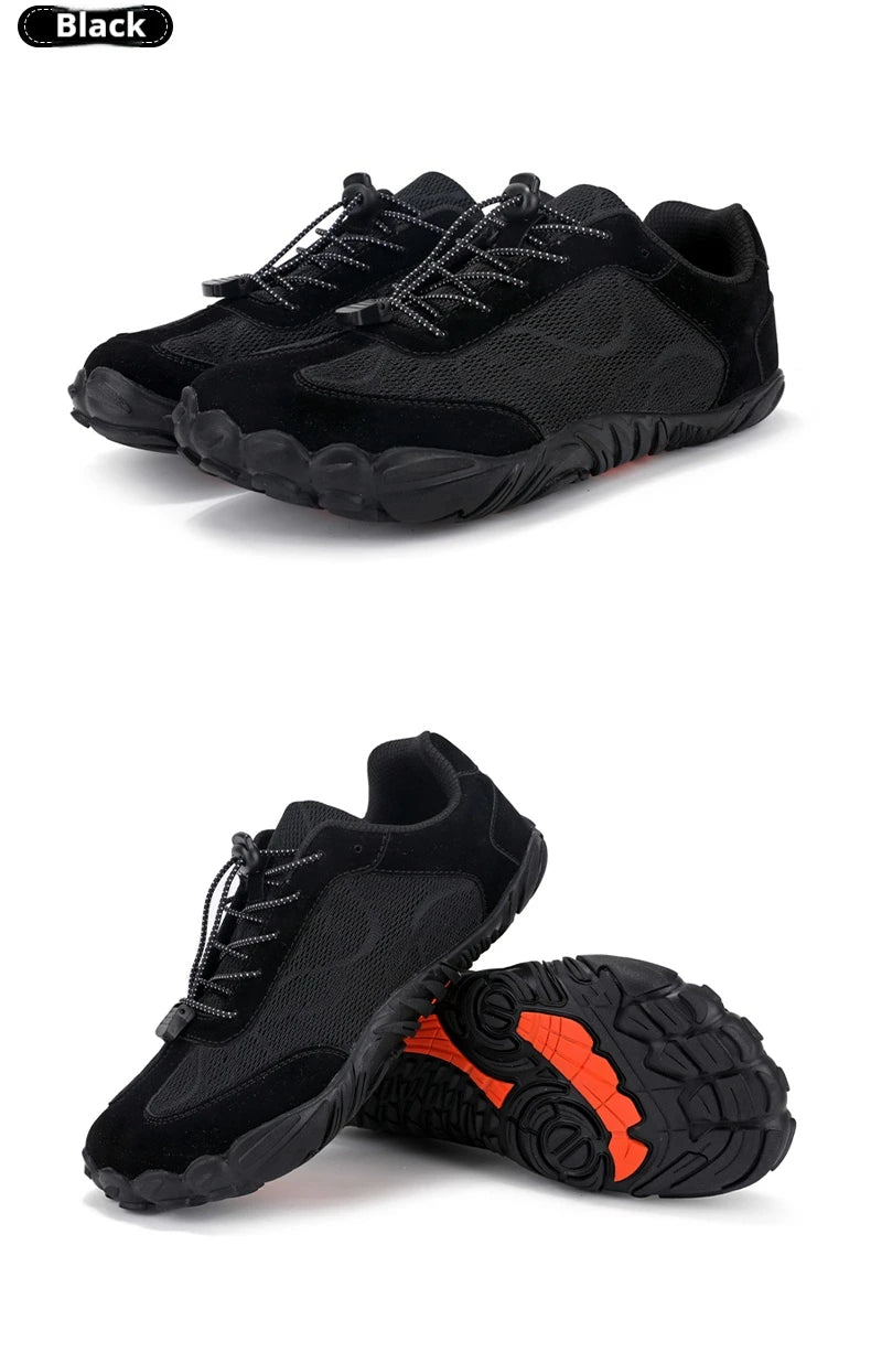 Wide Fit Sneakers for Men and Women Zero Drop Barefoot Shoes with Elastic Band for Beach Hiking and Daily Wear