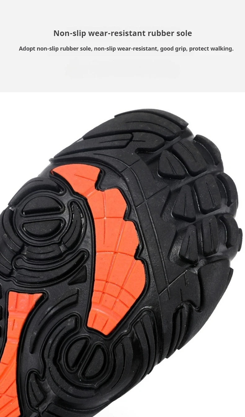 Wide Fit Sneakers for Men and Women Zero Drop Barefoot Shoes with Elastic Band for Beach Hiking and Daily Wear