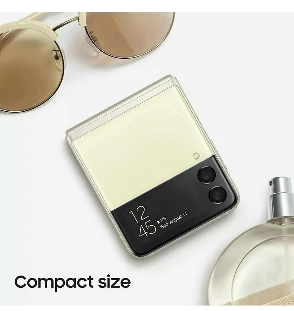 Samsung Galaxy Z Flip 3 Z Flip3 5G F711U1 F711N F711B Original 6.7" AMOLED NFC Snapdragon Unlocked Foldable 99% New Cell Phone