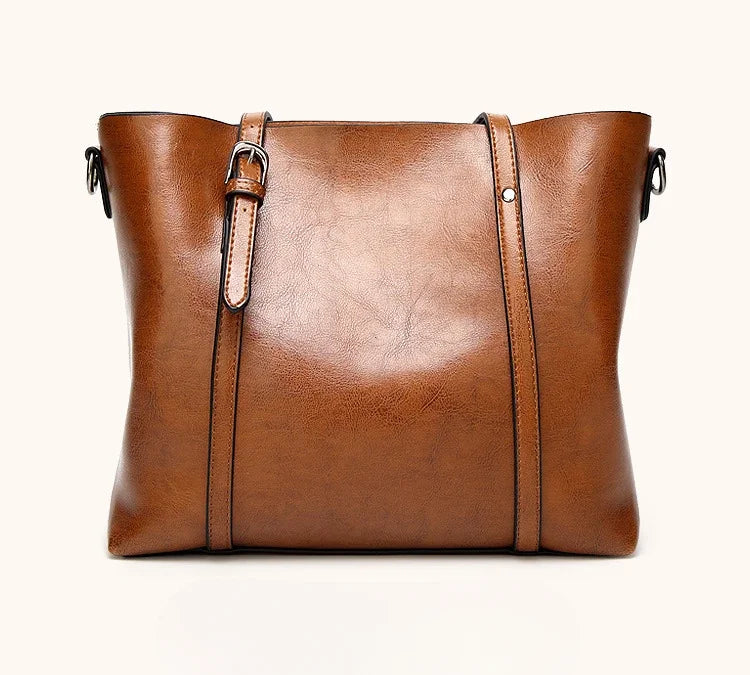 Shoulder Bags for Women Oil Wax Leather Handbag Tote Crossbody Bag Vintage Satchels Women Bags Designer Handbag High Quality