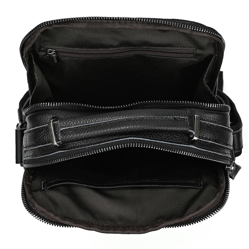 Newsbirds Leather Shoulder Bag Vintage Style Crossbody Bag Books School Bag Of Men Male Daily Messenger Bag Crazy Horse Skin