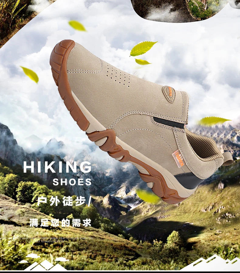 2023 New Outdoor Hiking Camping Light Running Lucky Shoes Jogging Casual Sports Men's Shoes Non Slip Loafers Hiking Shoes 39-46