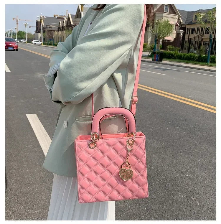 Handbag Women Brand Luxury Totes High Quality Fashion Classic Quilted Square Handle Bag Women Crossbody Shoulder Bags Dropship