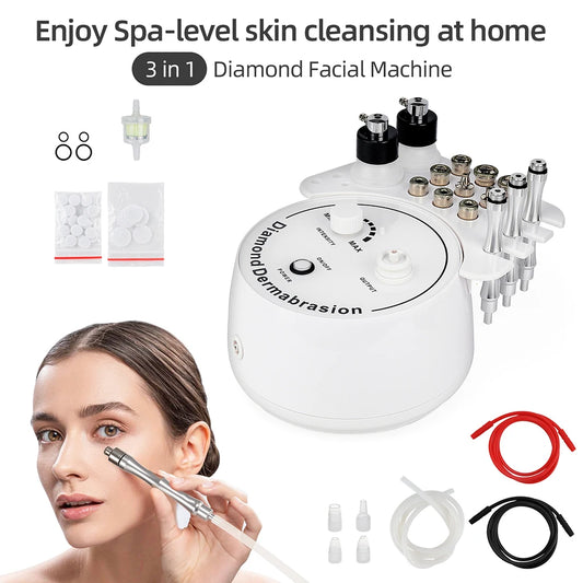 Professional Diamond Microdermabrasion Machine Water Spray Exfoliation Face Peeling Beauty Machine Pore Deep Cleaning Skin Care