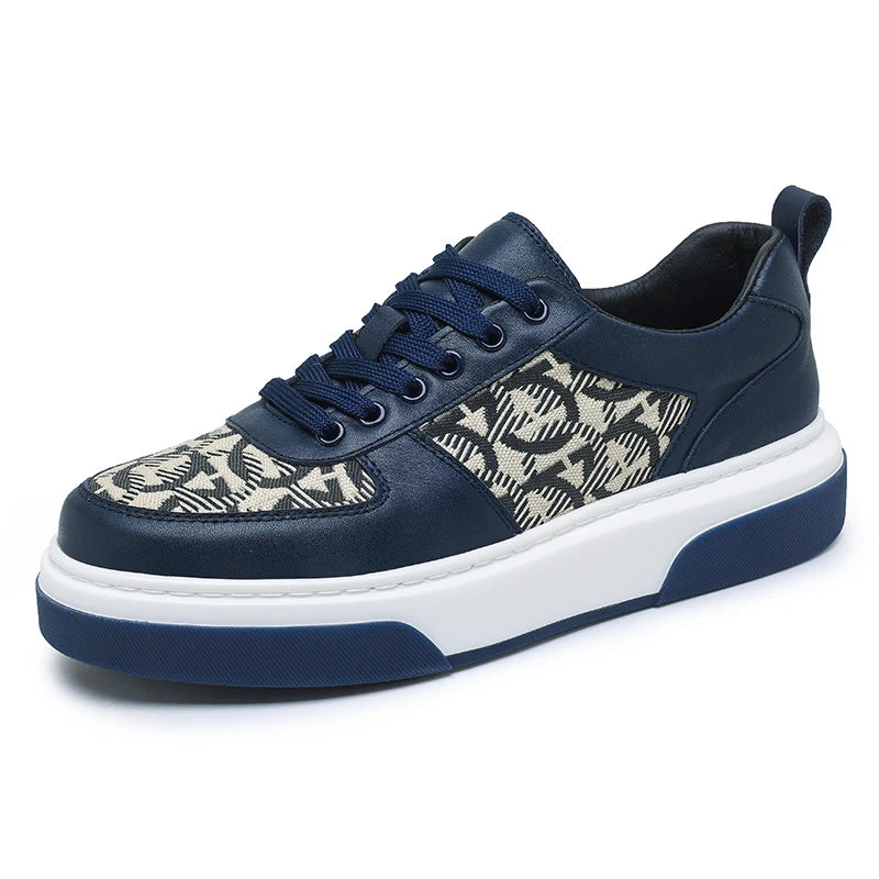 2025 Spring New Men's Shoes All Fashion Increase Board Shoes Senior Sense Retro Bar Fashion Shoes Non-slip Street Casual Shoes