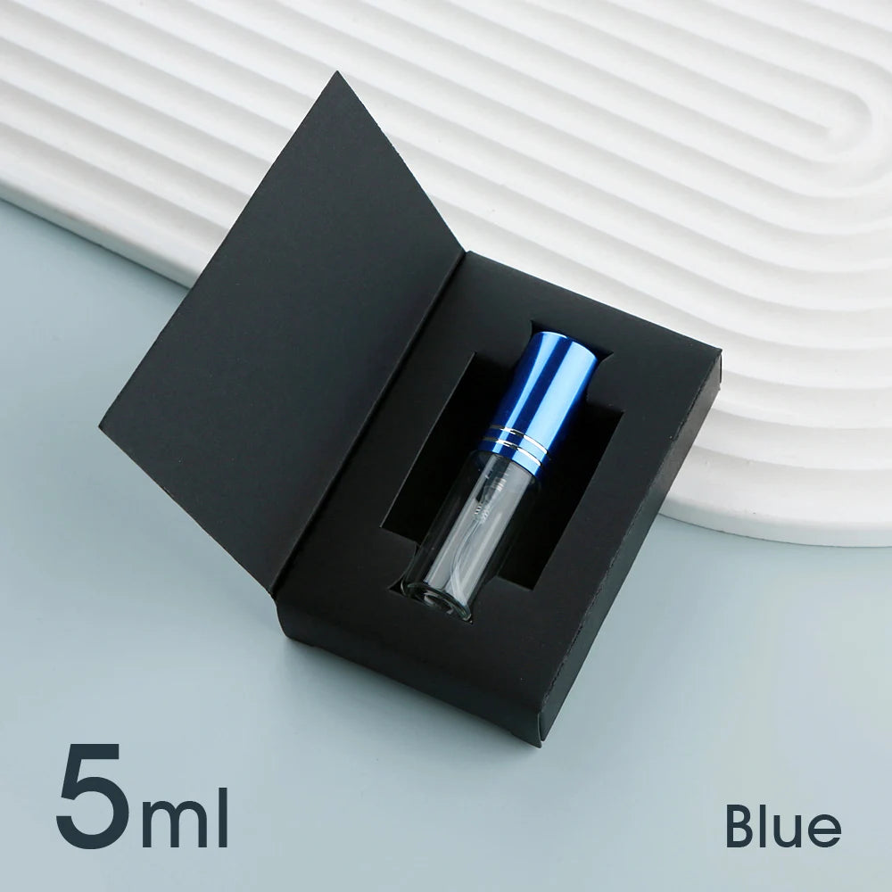 50個5毫升10毫升香水噴霧瓶帶包裝可再填充噴頭香水瓶鋁製迷你噴霧瓶